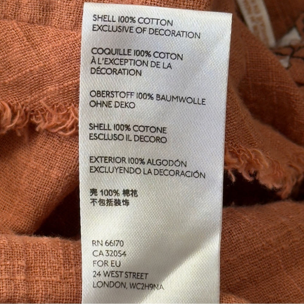 Free People Dream Weaver Tunic Top Terracotta Orange XS - Picture 9 of 11